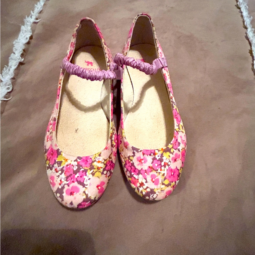 J. Crew Mary Jane Ballet Flats in Floral Print Size 12 in good condition